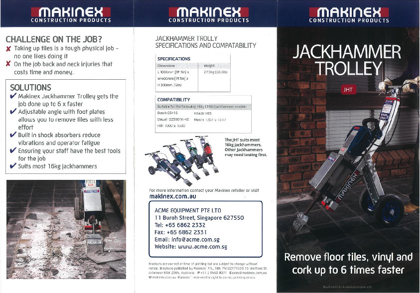 Makinex Jackhammer Brochure
