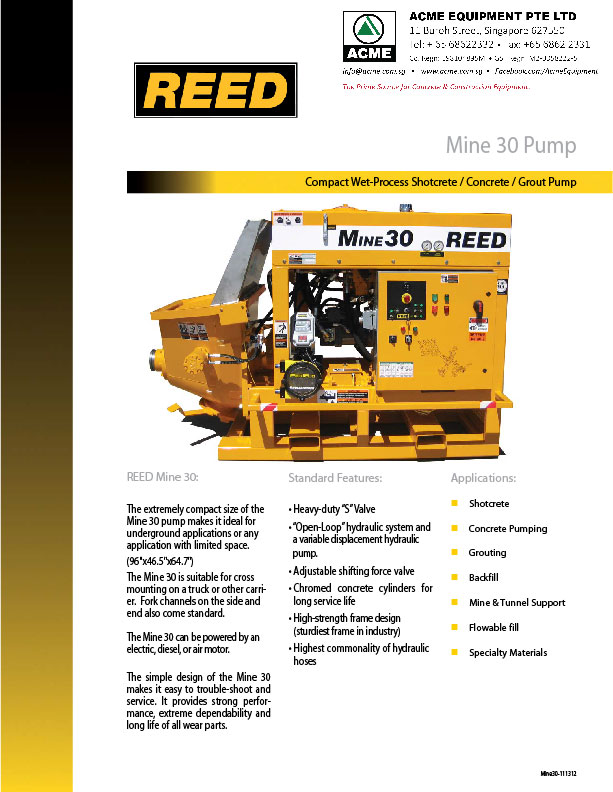 REED Mine30 Brochure