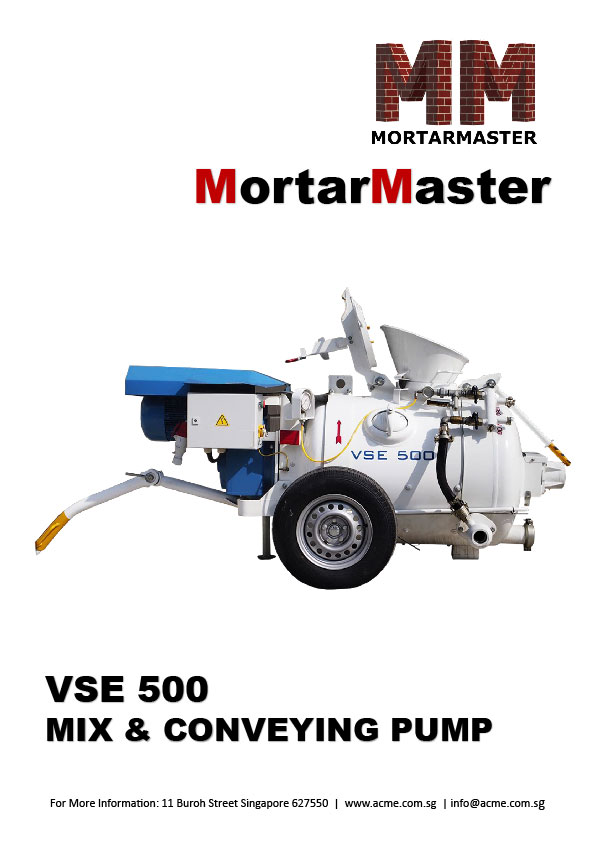 Mortar Master VSE500 Brochure