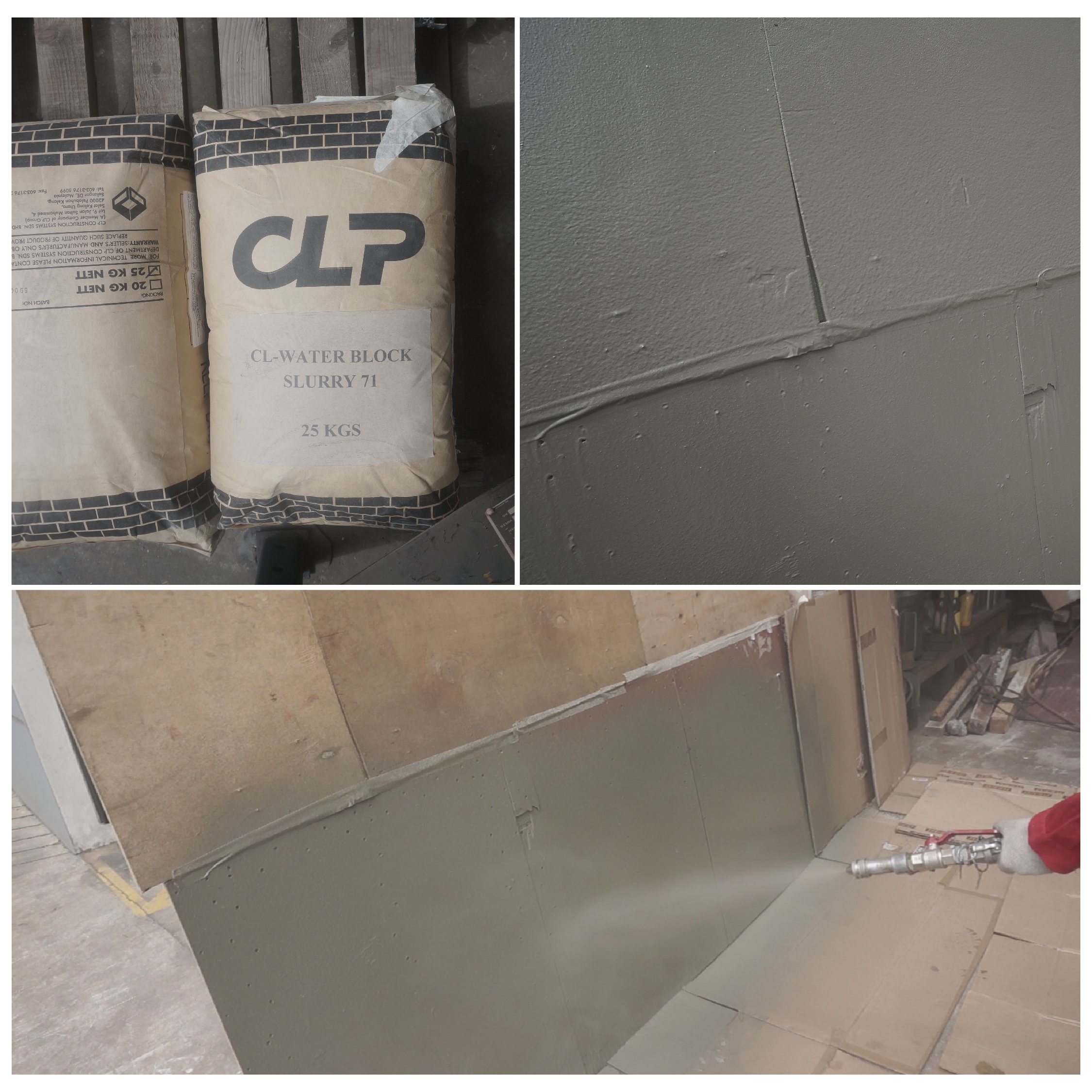 CLP Material Spraying Waterproof Pictor Mai Grountig Pump Test