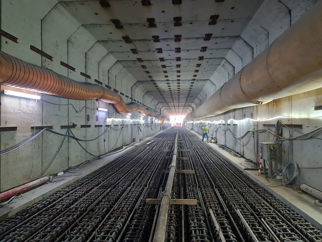 REED B50 Underground Tunnel Walkway Concrete Casting